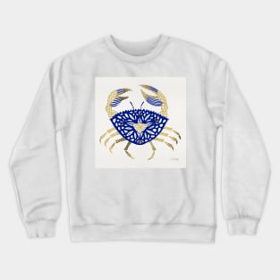 Navy Gold Crab Crewneck Sweatshirt